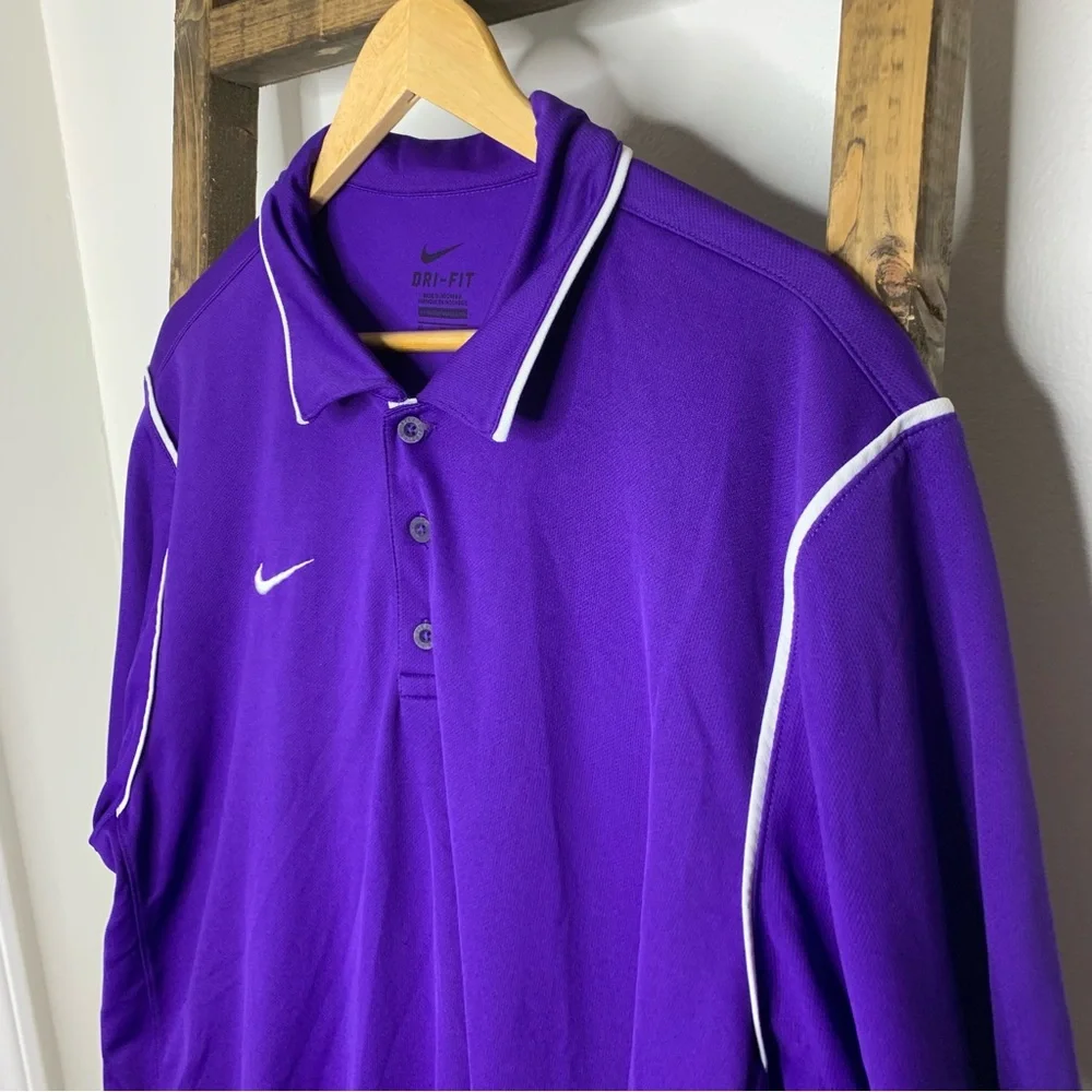 Nike Dri-Fit Deep Purple Polo Shirt